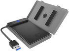 Obudowa zewnętrzna ICY BOX dla SSD/HDD 2.5" SATA Grey (IB-AC603b-U3) - obraz 4