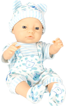 Lalka bobas JQ Baby w czapce w paski z uszami 40 cm (5908275184799) - obraz 5