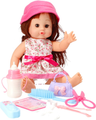 Lalka bobas Mega Creative Baby My Sveet Doll z długimi włosami i w różowej panamie 35 cm (5903246438635) - obraz 6