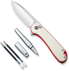 Комплект ніж складаний, ручка Civivi StellarQuill Pen & Button Lock Elementum II Knife Combo Gift Pack C23049 - зображення 3