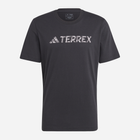 Koszulka męska bawełniana Adidas Terrex Logo Tee HZ1399 S Czarna (4066751285802) - obraz 4