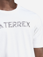 Koszulka męska bawełniana Adidas Terrex Logo Tee HZ1400 L Biała (4066746565315) - obraz 3
