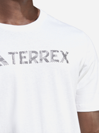 Футболка бавовняна довга чоловіча Adidas Terrex Logo Tee HZ1400 M Біла (4066746565353) - зображення 3