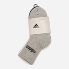 Zestaw dziecięcych skarpet 3 pary Adidas C LIN CREW 3P IC1302 31-33 Szary/Biały/Czarny (4066746240656) - obraz 3