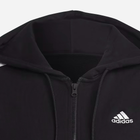 Толстовка на блискавці з капюшоном жіноча Adidas W 3S FT HD IC8769 S Чорна (4066752391311) - зображення 4