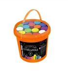 Мел Danko Toys цветной серии "Мелок" ведро 16 шт, в ведерке