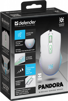 Бездротова ігрова миша Defender PANDORA GM-502 Wireless White (4745090822717) - зображення 8
