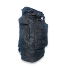 Рюкзак туристичний тактичний 060 розширення до 10 см, 1відділ, додаткові кишені розмір 65(75)*35*20см чорний - изображение 3