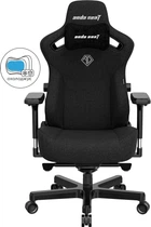 Крісло геймерське ігрове Anda Seat Kaiser 3 Size XL до 180 кг Black Fabric (AD12YDC-XL-01-B-CF)