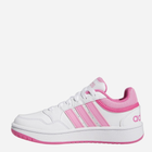 Tenisówki młodzieżowe dla dziewczynki Adidas Hoops 3.0 K IG3827 39.5 Białe/Różowe (4066766568822) - obraz 2