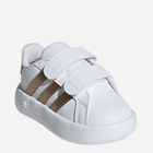 Дитячі кеди для дівчинки Adidas Grand Court 2.0 Cf I IG6586 21 Білі/Золоті (4067886398641) - зображення 2