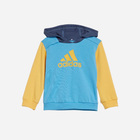 Dres sportowy (bluza z kapturem + spodnie) dla chłopca Adidas I CB FT JOG IS2678 92 cm Niebieski/Żółty/Błękitny (4067887150859) - obraz 2