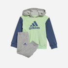 Дитячий спортивний костюм (худі + штани) для хлопчика adidas I CB FT JOG IS2679 74 см Сірий/Салатовий/Темно-синій (4067887154680)