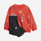 Komplet sportowy (bluza + spodnie) chłopięcy Adidas I Bluv Jogger IS3766 92 cm Czerwony/Czarny (4067887772884) - obraz 1