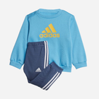 Дитячий спортивний костюм (світшот + штани) для хлопчика Adidas I BOS LOGO JOG IS2519 74 см Блакитний/Темно-синій (4067887402071) - зображення 1