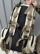 Тактичний водонепроникний штурмовий рюкзак для кемпінгу Бежевий (Intr-1886863163-2) - зображення 4