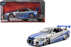 Metalowy samochód Jada Fast and Furious Nissan Skyline BNR-34 2002 1:24 (SBA253203044) - obraz 8