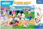 Puzzle dwustronne Trefl Super Maxi Mickey Wesołe Miasteczko 24 elementa (5900511410051) - obraz 1