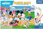 Puzzle dwustronne Trefl Super Maxi Mickey Wesołe Miasteczko 24 elementa (5900511410051) - obraz 1