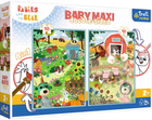 Puzzle dwustronne Trefl Baby Maxi Poznaj Bobaski 2 x 10 elementów (5900511430004) - obraz 3