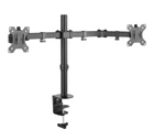 Крепление настольное для 2-х мониторов Brateck LDT66-C034 диагональ 17"-27" нагрузка 18 кг Черный