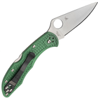 Складной нож Spyderco Delica 4 Flat Ground green C11FPGR - изображение 3