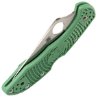Складной нож Spyderco Delica 4 Flat Ground green C11FPGR - изображение 7