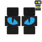 Нашивка Tiger M-Tac Laser Eyes Cut Black/Blue/GID (пара) - зображення 1