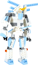 Конструктор Alleblox RobotUnion 3 in 1 Блакитний 223 деталі (5904335831078) - зображення 4