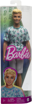 Lalka Barbie Ken Fashionistas Doll #211 With Blond Hair And Cactus Tee (HJT10) - obraz 5