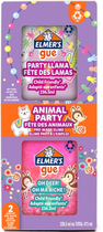 Набір для створення слаймів Newell Elmer Gue Animal Party 2 x 236.5 мл (3026981620706) - зображення 1