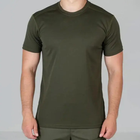 Чоловіча футболка R&M Coolmax з липучками для шевронів олива розмір L - зображення 1