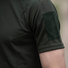 Чоловіча футболка R&M Coolmax з липучками для шевронів олива розмір L - зображення 3