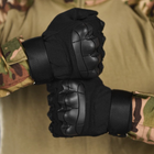 Сенсорные перчатки с резиновыми защитными накладками черные размер XL - изображение 4