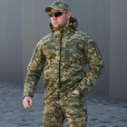 Чоловіча Літня Куртка Грета з капюшоном та липучками під шеврони піксель розмір 2XL - зображення 3