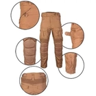 Мужские штаны Mil-Tec Sturm Chimera Combat Pants рип-стоп с накладками Eva койот размер S - изображение 2