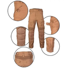 Чоловічі штани Mil-Tec Sturm Chimera Combat Pants ріп-стоп з накладками Eva койот розмір 2XL - зображення 2