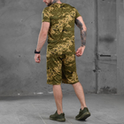 Чоловічий літній комплект футболка + шорти Coolmax піксель розмір L - зображення 3