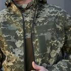 Мужская Летняя Куртка Грета с капюшоном и липучками под шевроны пиксель размер 3XL - изображение 6