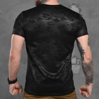 Потовідвідна чоловіча футболка Coolmax з липучкою для шеврону темний мультикам розмір XL - зображення 4