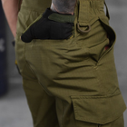 Мужские удлиненные шорты Kalista рип-стоп олива размер S - изображение 4