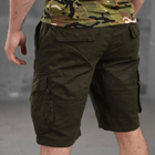 Чоловічі Бавовняні Шорти Tarragon з кишенями олива розмір 3XL - зображення 5