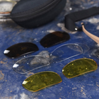 Захисні окуляри Daisy X з 4-ма змінними лінзами та чохлом койот - зображення 5