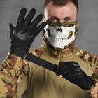 Сенсорные перчатки с резиновыми защитными накладками черные размер 2XL - изображение 1