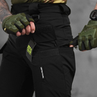 Мужские стрейчевые штаны 7.62 tactical рип-стоп черные размер L - изображение 4