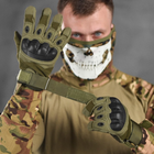 Закриті рукавиці Stendboy із захисними накладками олива розмір M - зображення 4