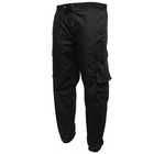 Чоловічі штани джогери ріп-стоп чорні розмір L - зображення 1