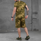 Чоловічий літній комплект футболка + шорти Coolmax піксель розмір S - зображення 3