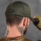 Хлопковая кепка Patriot с гербом олива размер универсальный - изображение 3