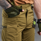 Мужские стрейчевые штаны 7.62 tactical рип-стоп койот размер L - изображение 4